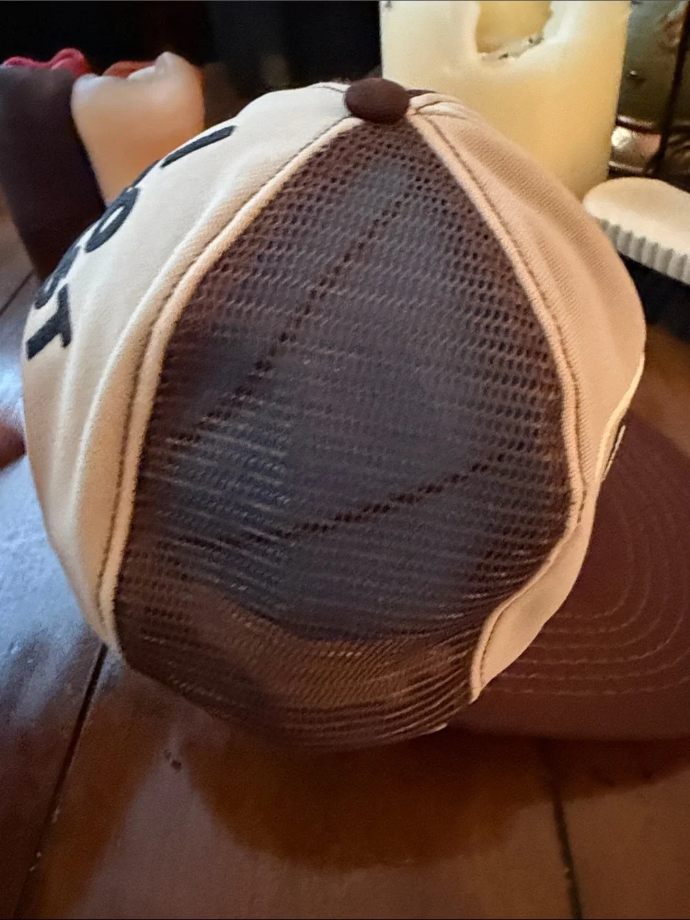 Two-Tone Brown Trucker Cap